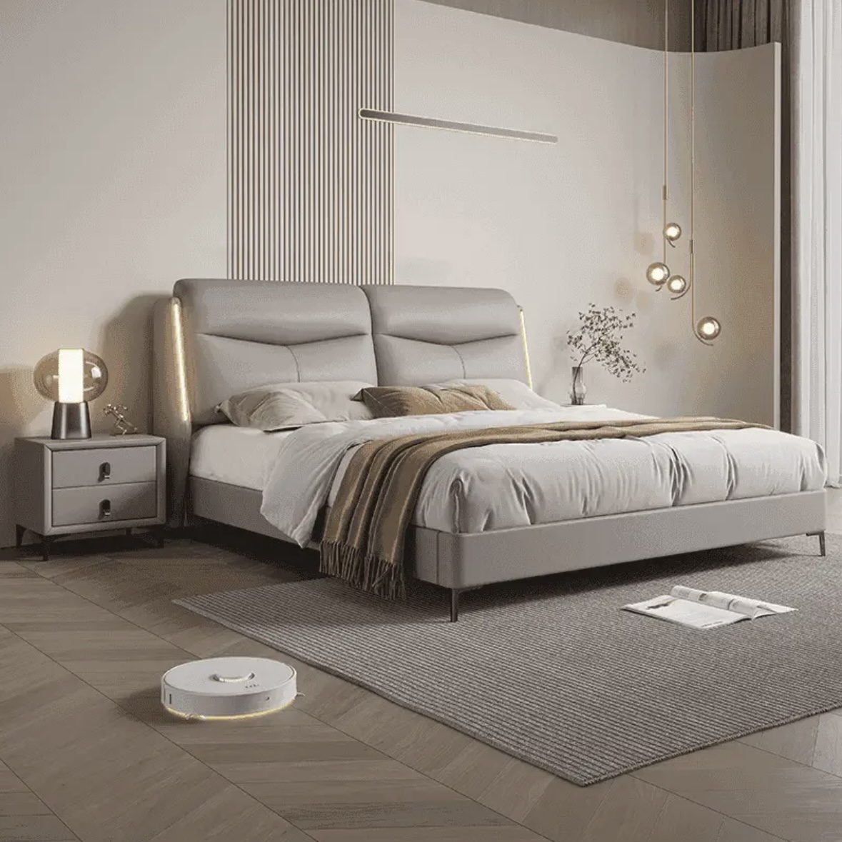 床双人床小户型免洗床床1.8米x2主卧大床儿童床储物床婚床