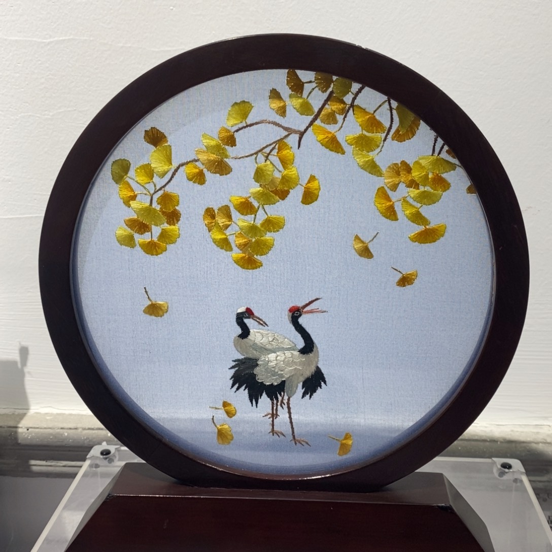 刺绣苏绣纯手工-仙鹤