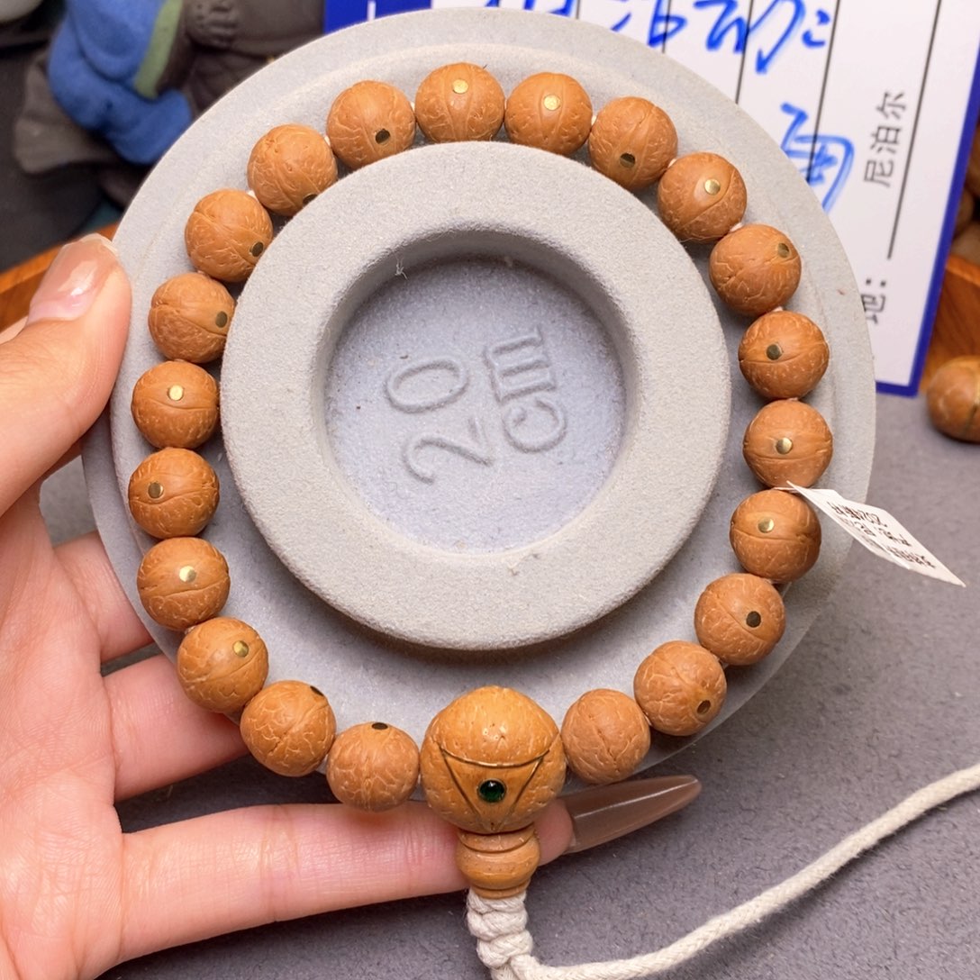 凤眼菩提手串舍**北11镶嵌手持铜