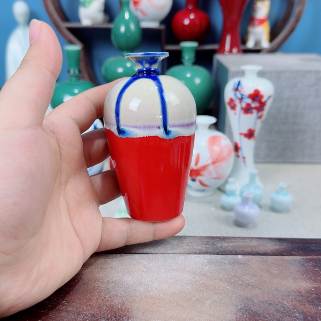陶瓷手工小花器摆件