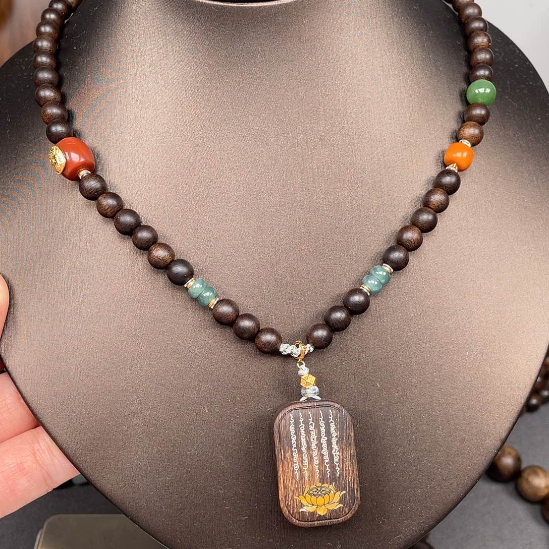 沉香手串越南芽庄白棋0.6雷击