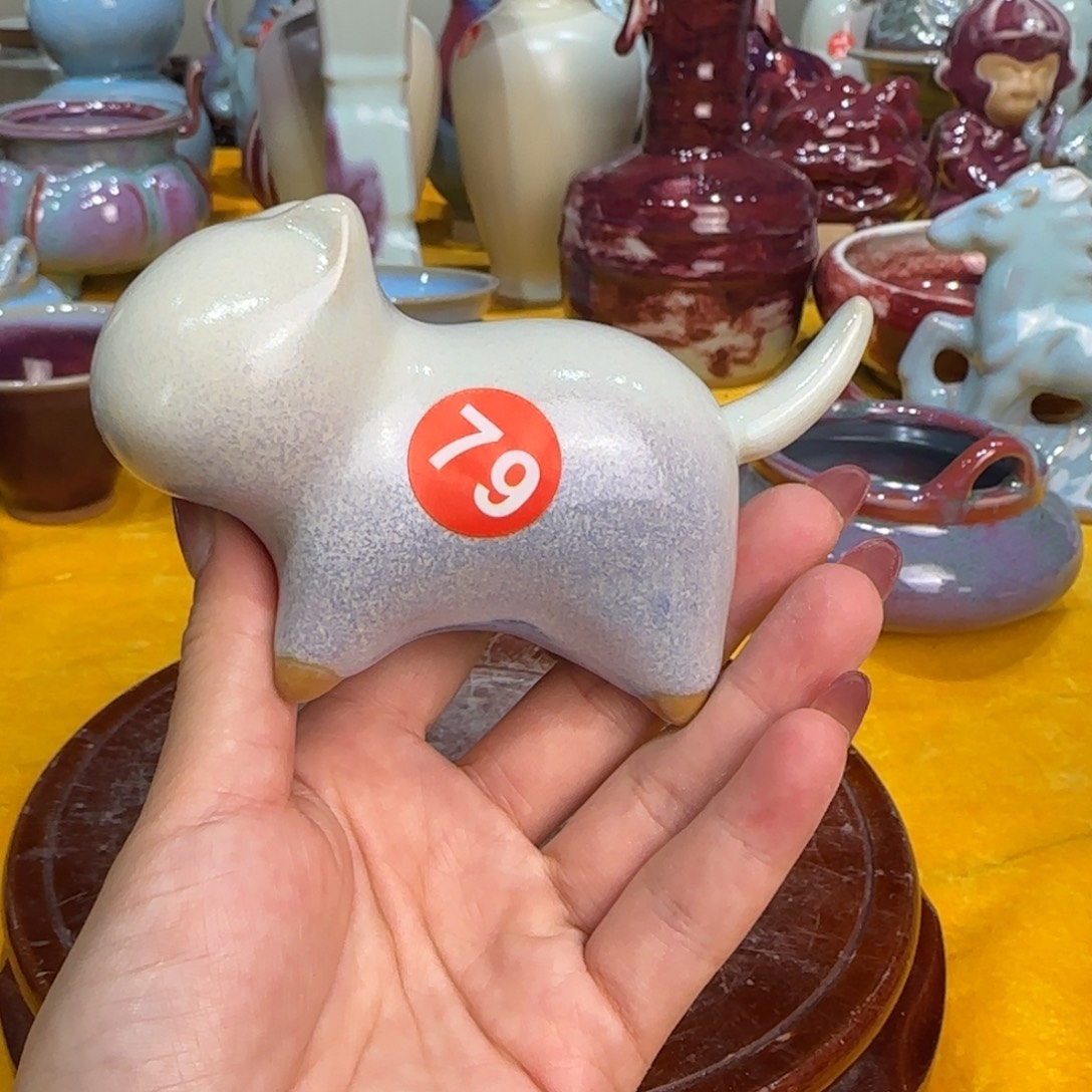 瓷摆件郑家钧窑摆件