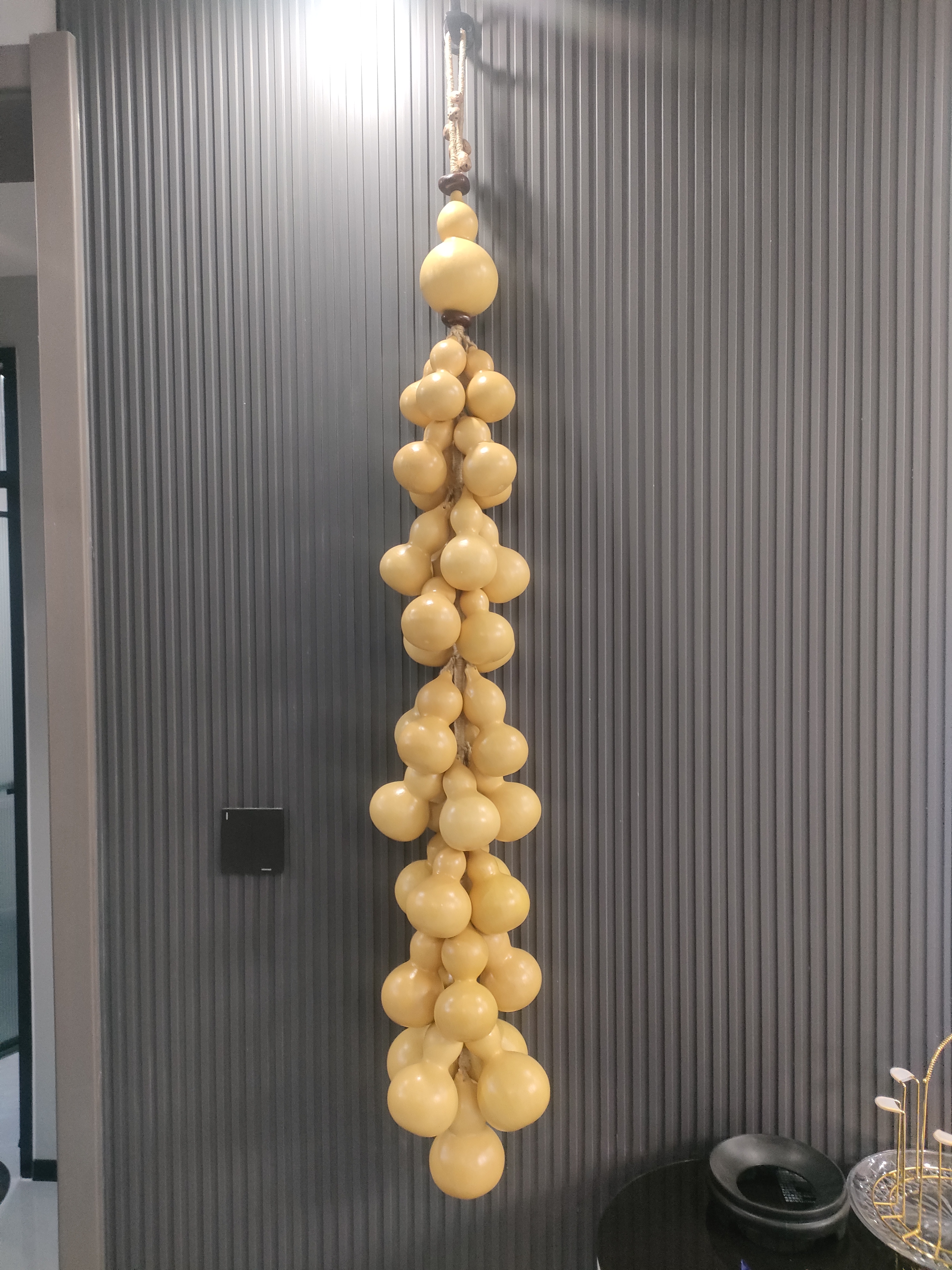 1.5米38颗白皮葫芦串家居装饰品
