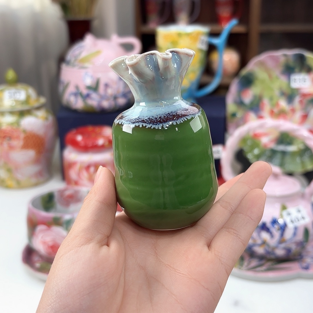 景德镇手绘高温釉下彩陶瓷茶具