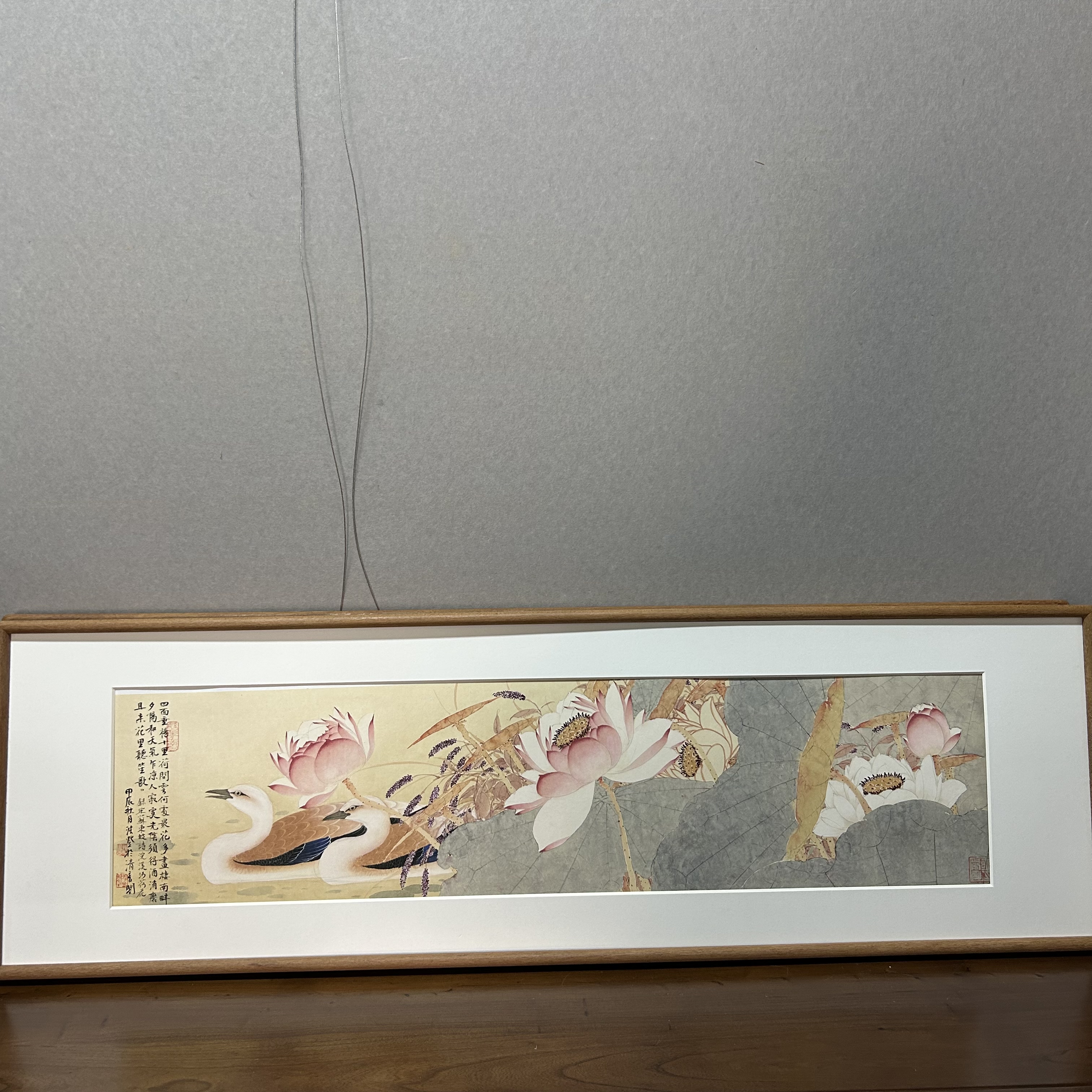 125*40花鸟实木绘画作品-055
