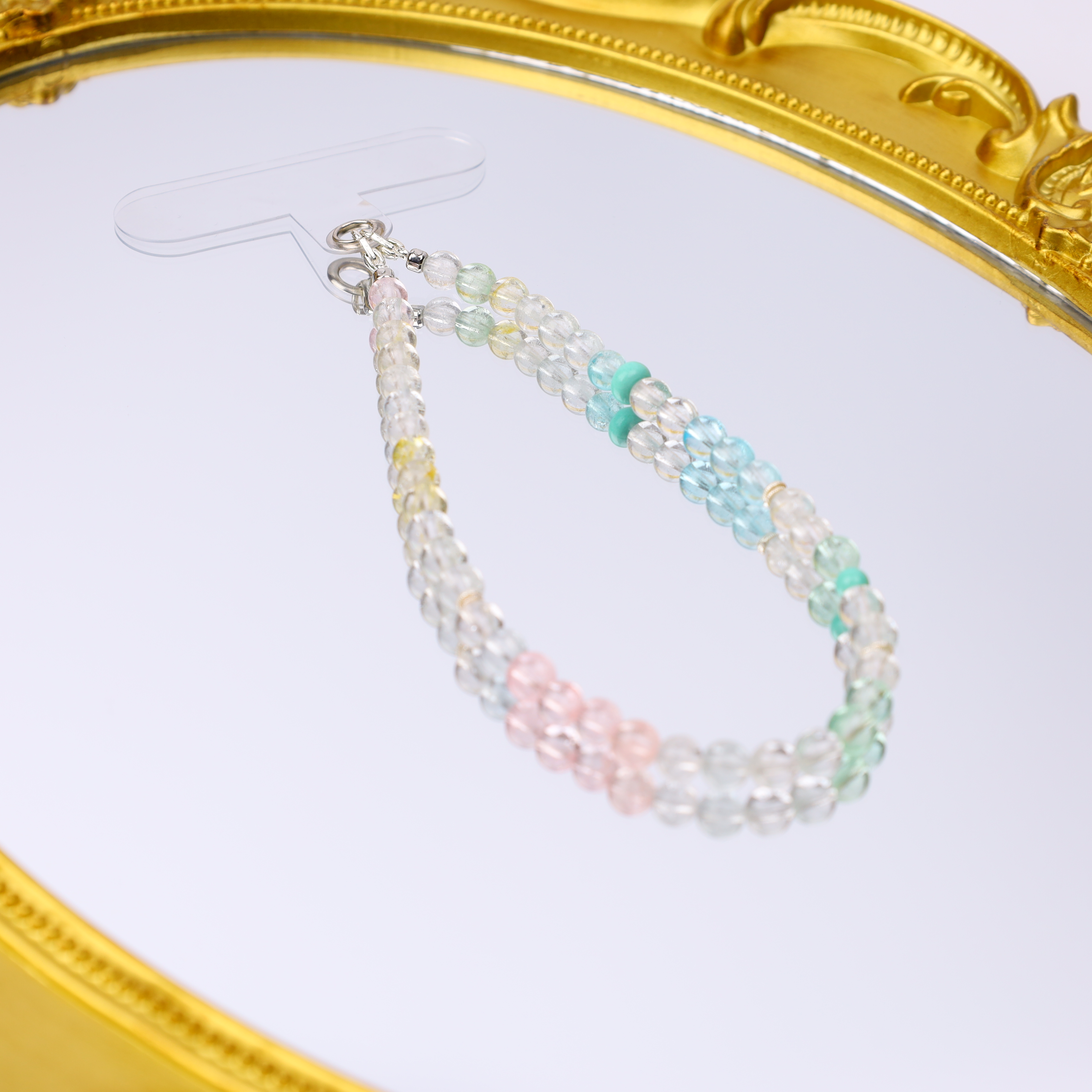 【心如珠宝甄选】欧若风 清新托帕手机链YCDH1133