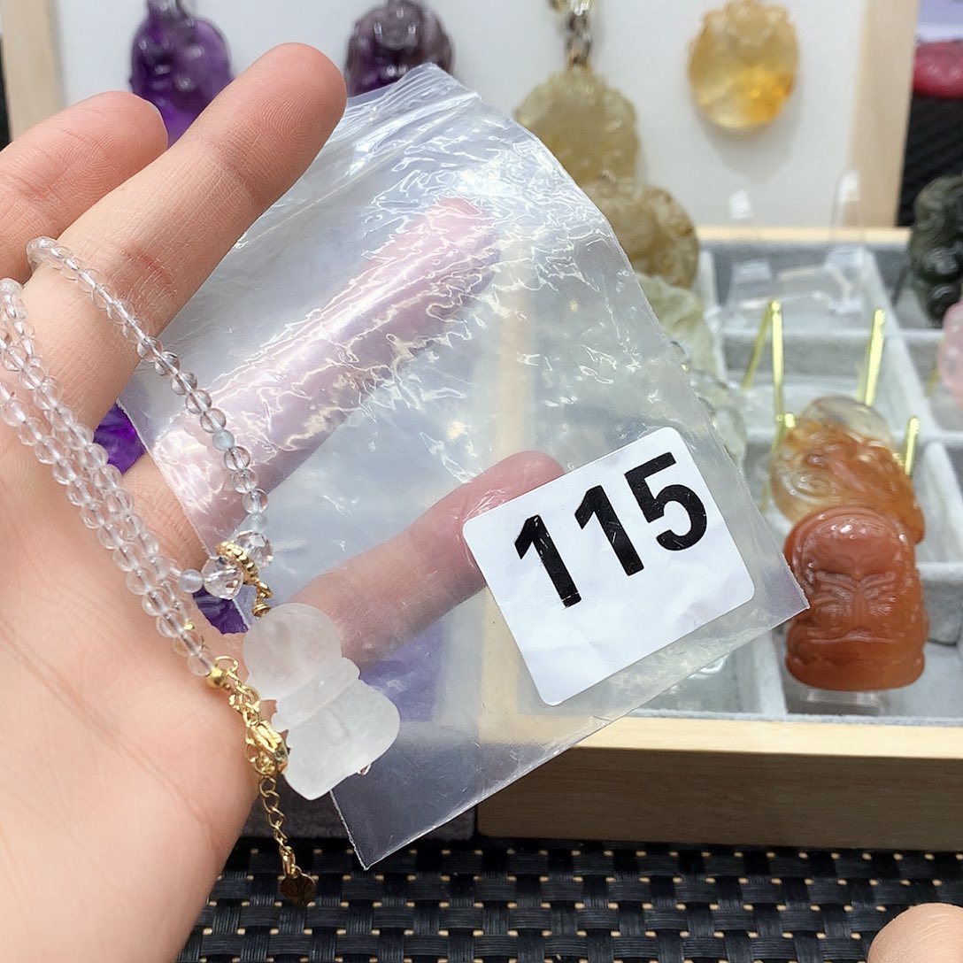 水晶颈饰未镶嵌吊坠