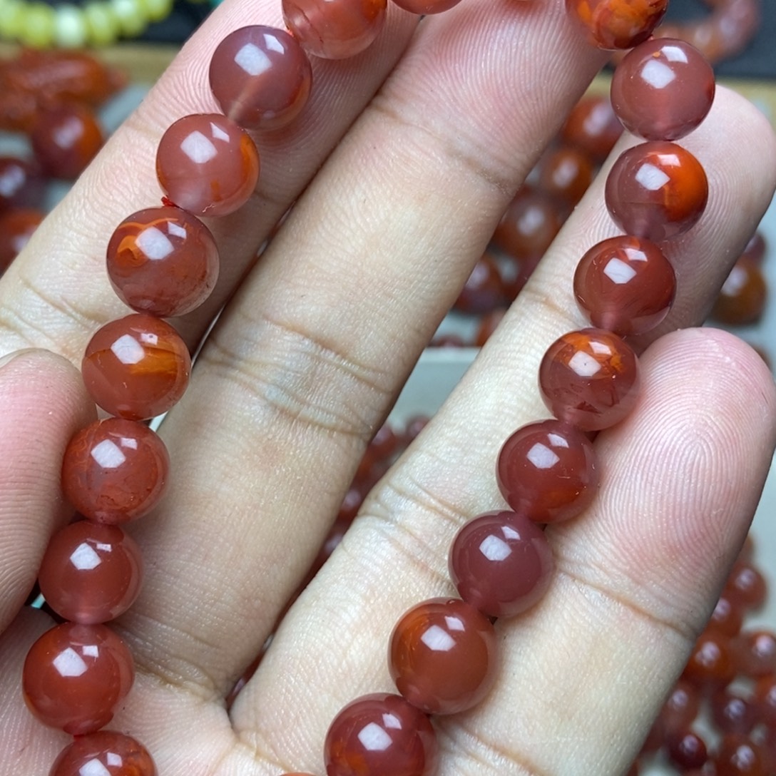 用***9南红玛瑙未镶嵌配饰