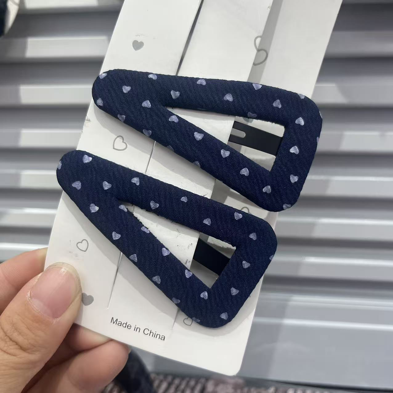 M15蓝色爱心掰掰夹2个