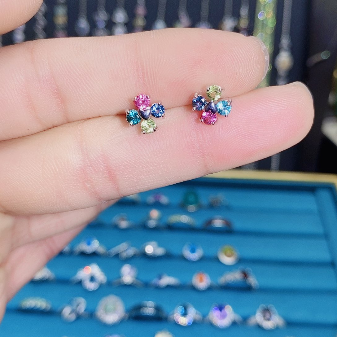 紫晶珠宝半成品银S925镶嵌