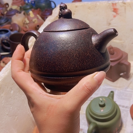 全手工制作宜兴紫砂壶微瑕