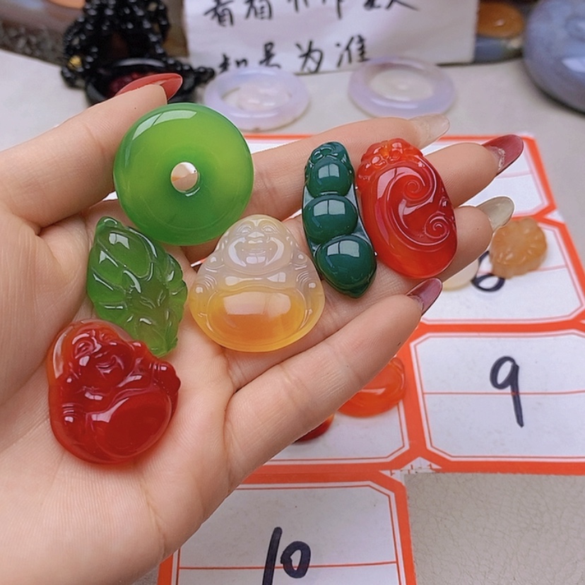 【闪购商品】未镶嵌玛瑙/玉髓珠宝半成品大*翁