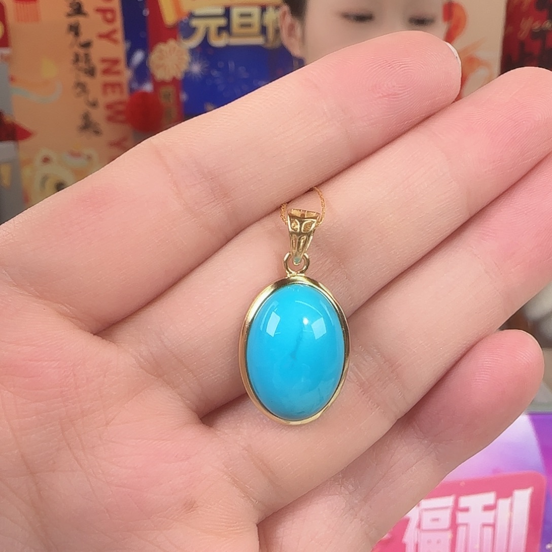 绿松石银S925镀金镶嵌珠宝奇石