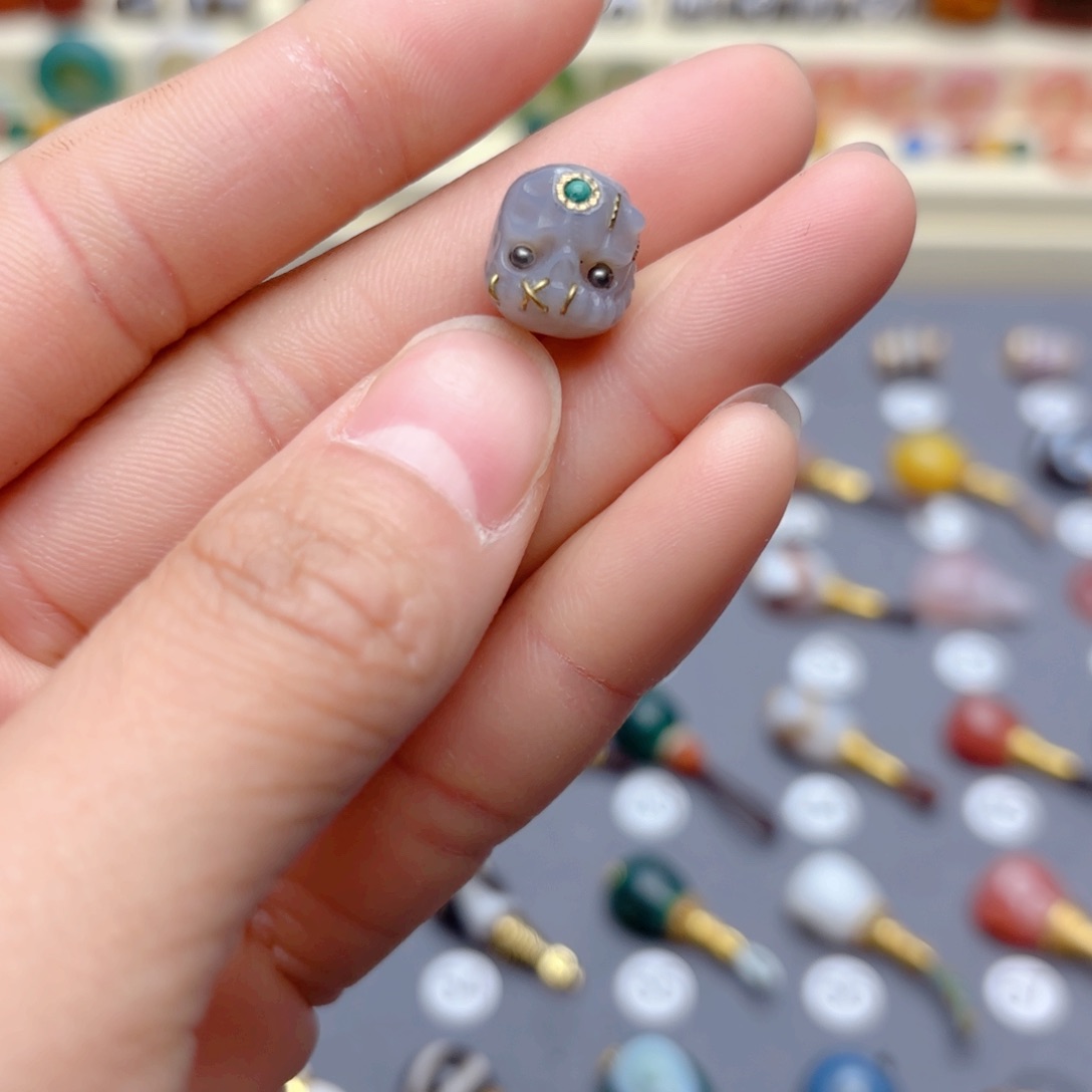 玛瑙/玉髓隔珠未镶嵌