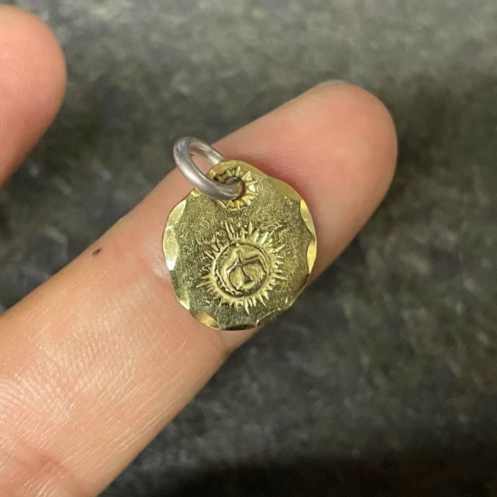 吊坠925银 中古大金牌吊坠吊坠项链GOROS高桥吾郎 