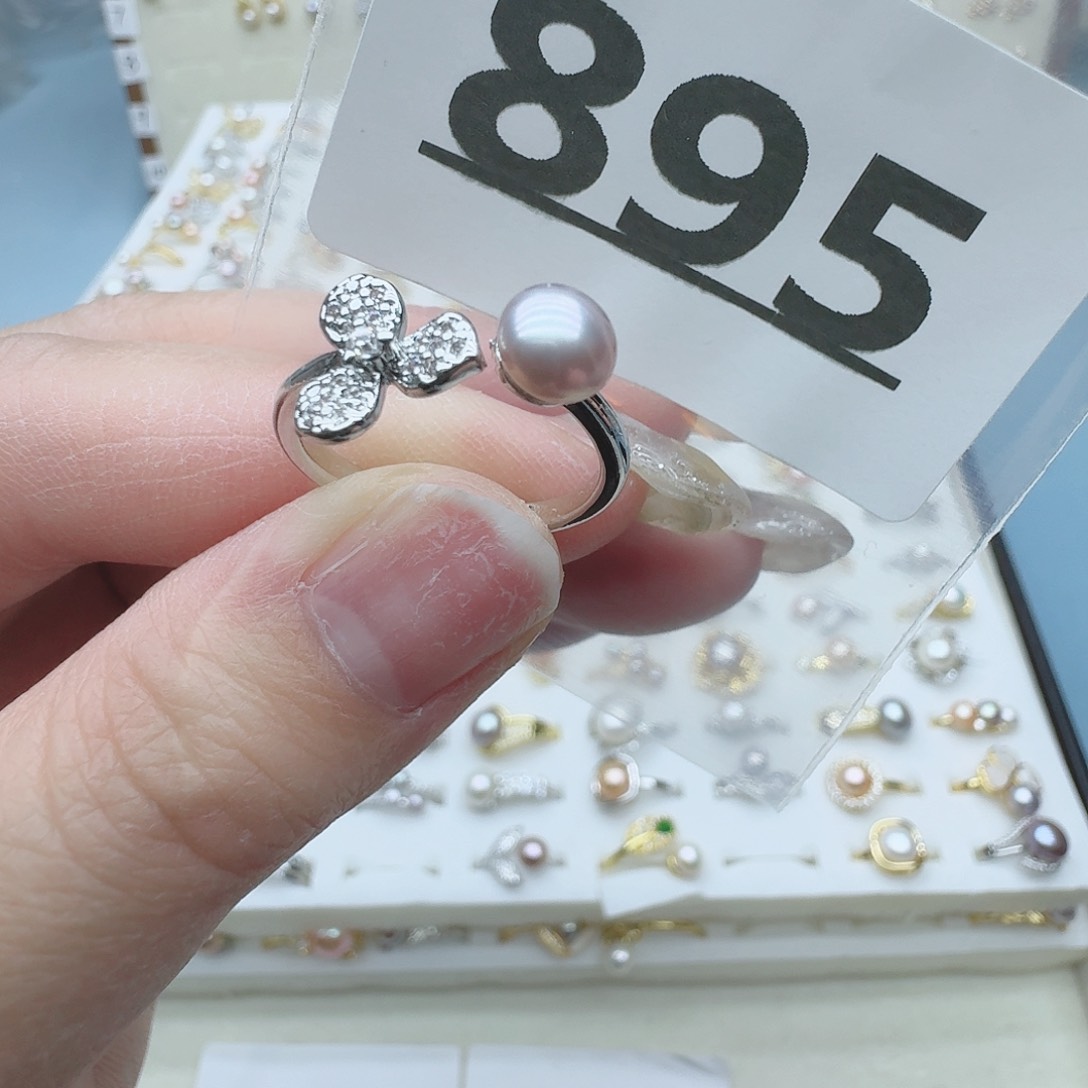 淡水珍珠珠宝奇石合金895