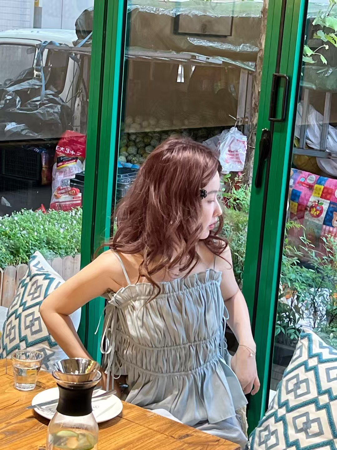 COUCOU泡菜正品设计师品牌木耳褶皱吊带（no退no换）