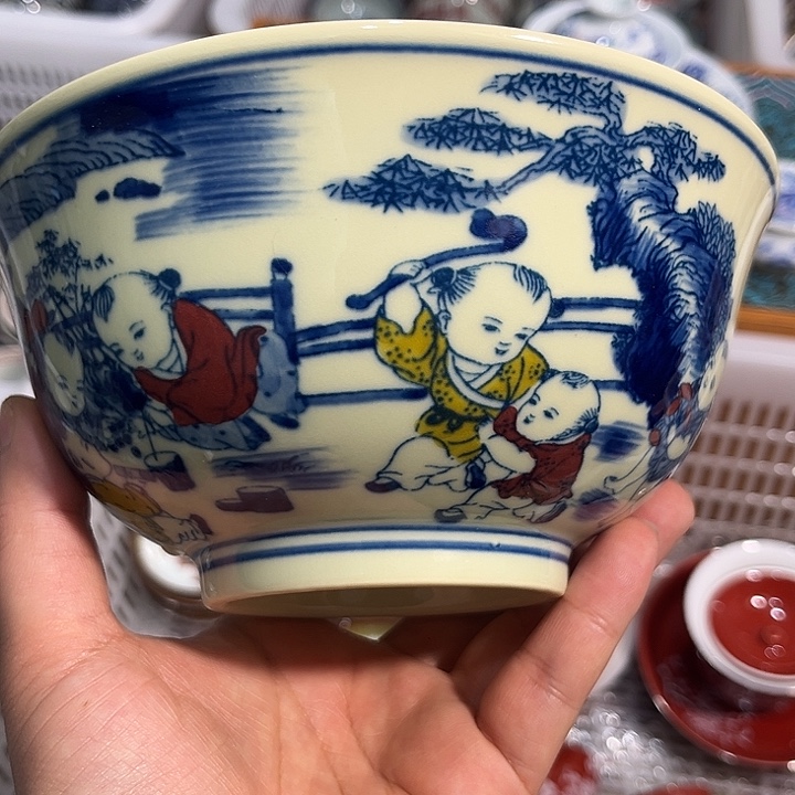 陶摆件景德镇陶瓷主人杯122