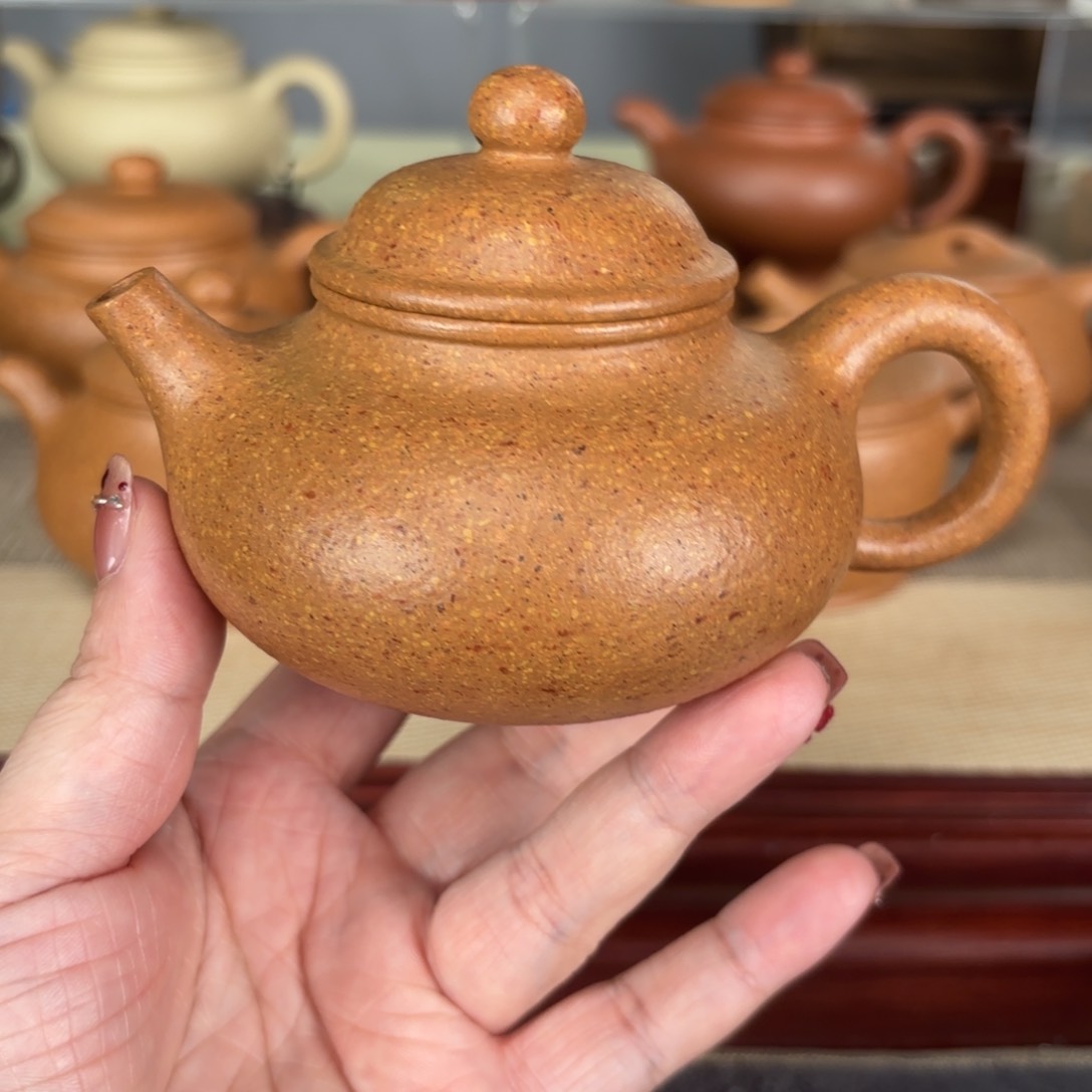 紫砂茶壶海*?梨皮黄段容天200