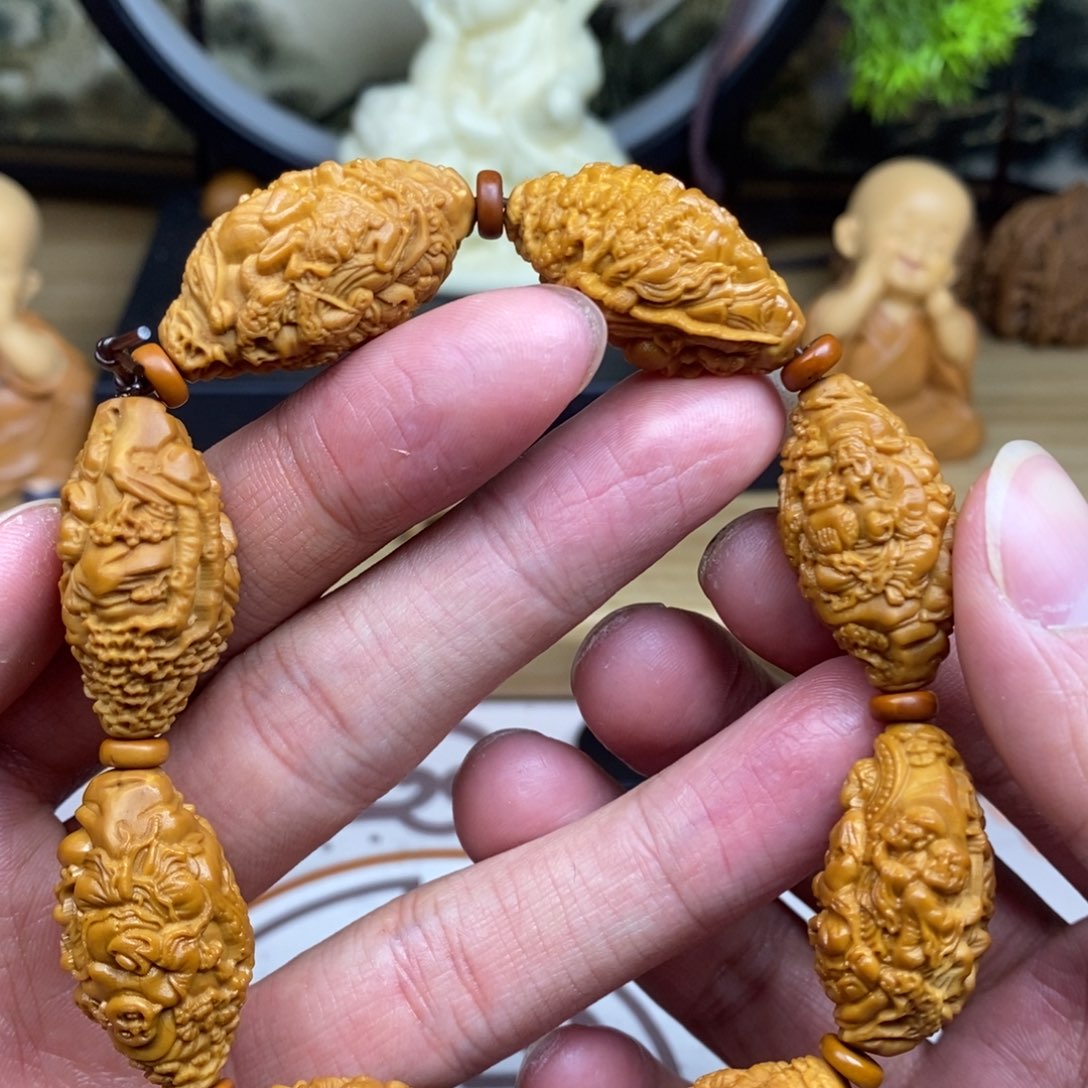 橄榄核手串/手链橄榄核雕工艺手串
