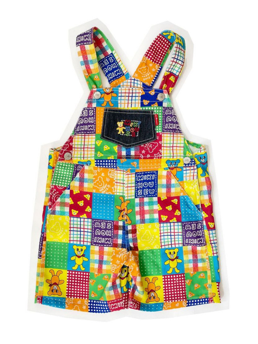 日系新款夏装度假风男女儿童背带裤