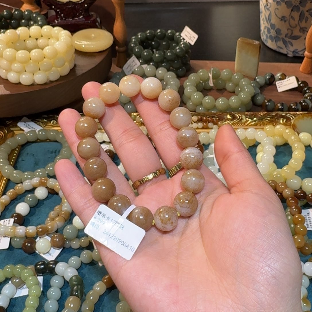 和田玉手串未镶嵌