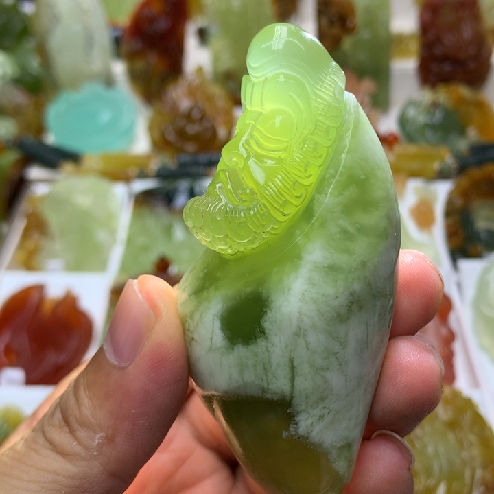 蛇纹石玉未镶嵌珠宝半成品
