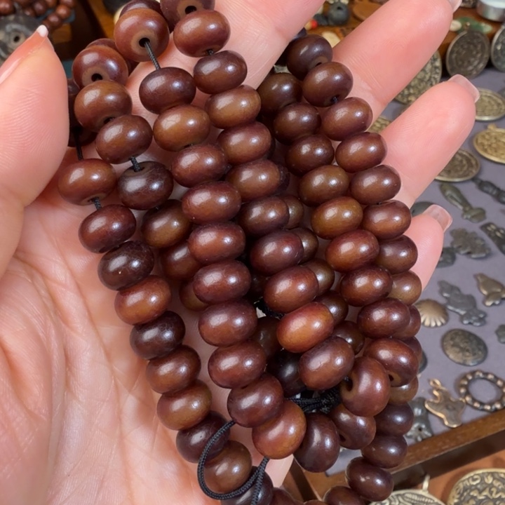 菩提根/象牙果手串原生态菩提根106手串