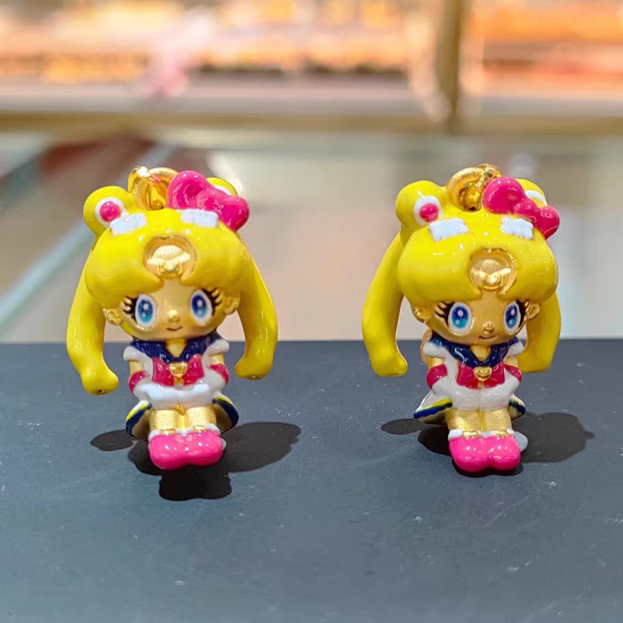 【创隆黄金】999足金烛台卢米亚美少女吊坠纯金卡通动漫摆件