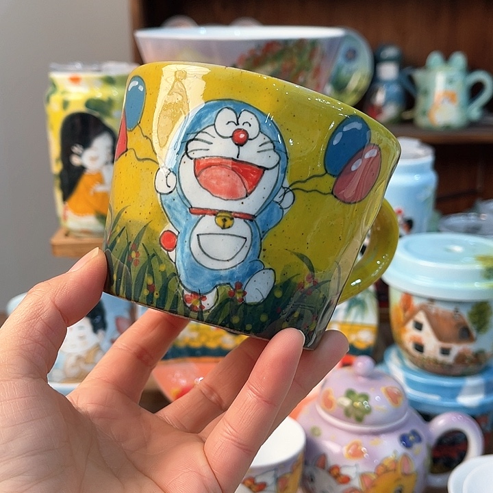 陶景德镇釉下手绘陶瓷 