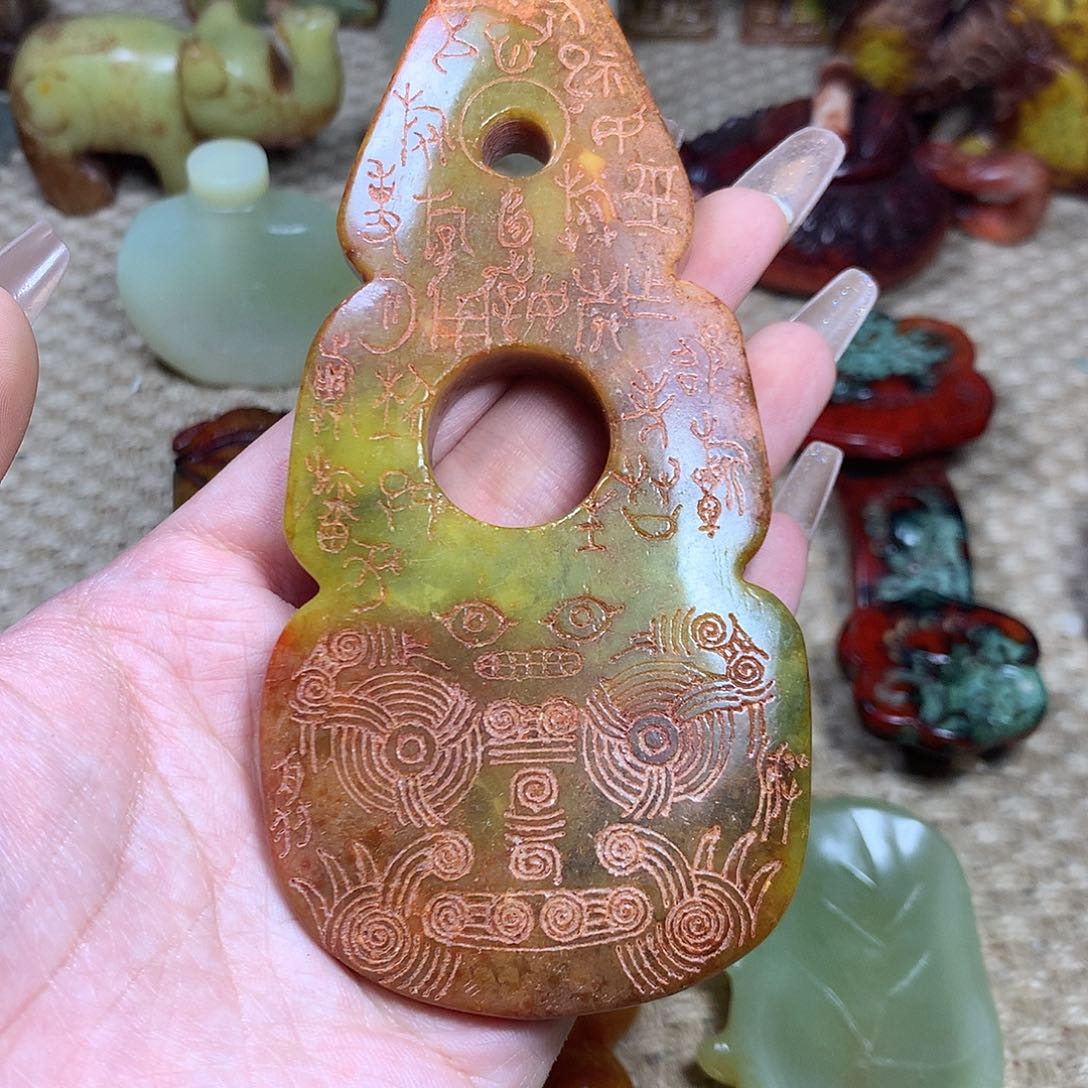 白玉菩提吊坠挂件