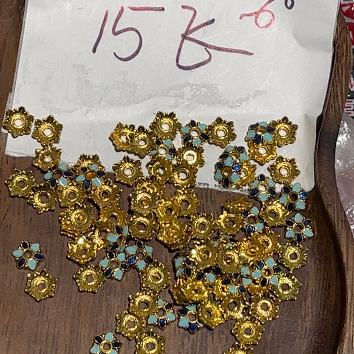非金属烧蓝花托50个