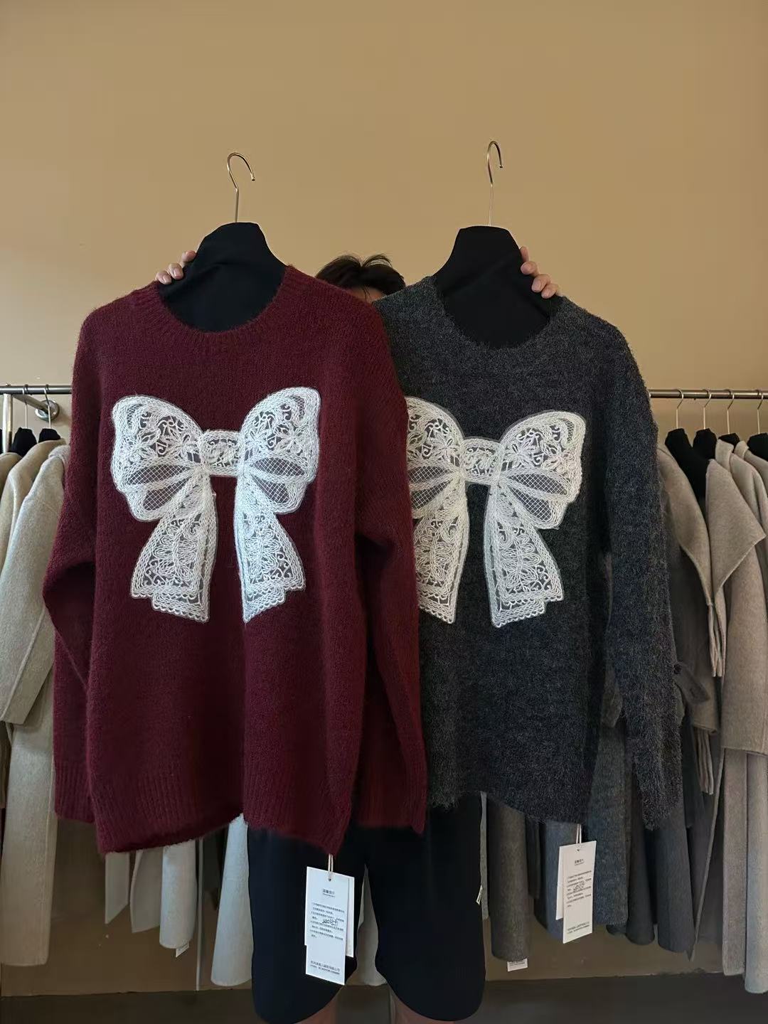 A401-150南油大蝴蝶针织毛衣88031