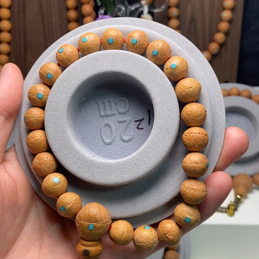 し****凤眼菩提手串12松钉手串