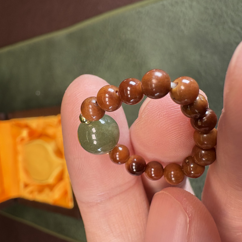 MK176-无礼盒库克+和田玉精挑戒指