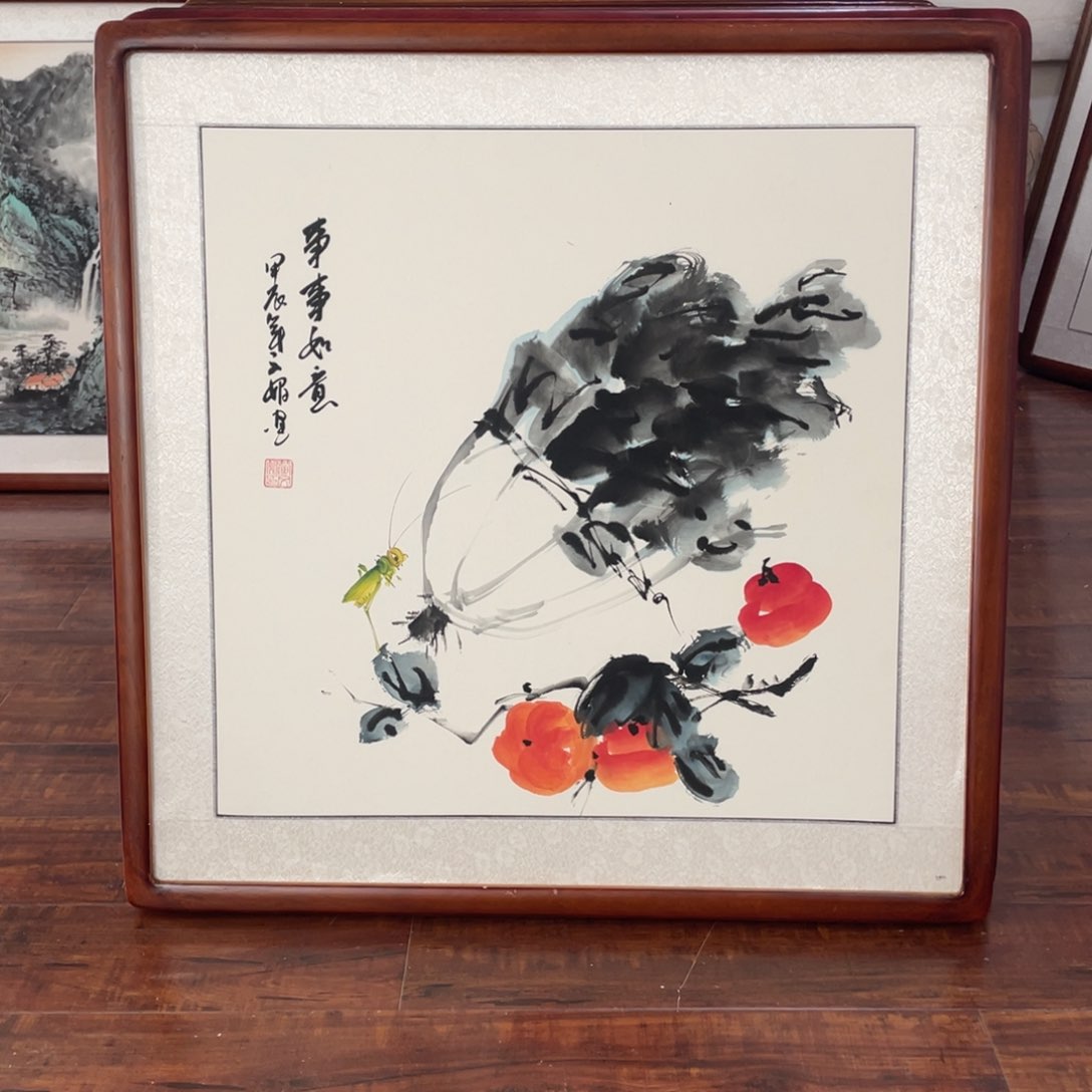 国画带框尺寸63*63厘米