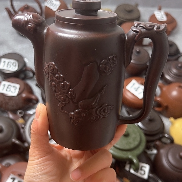 紫砂茶壶紫砂半手