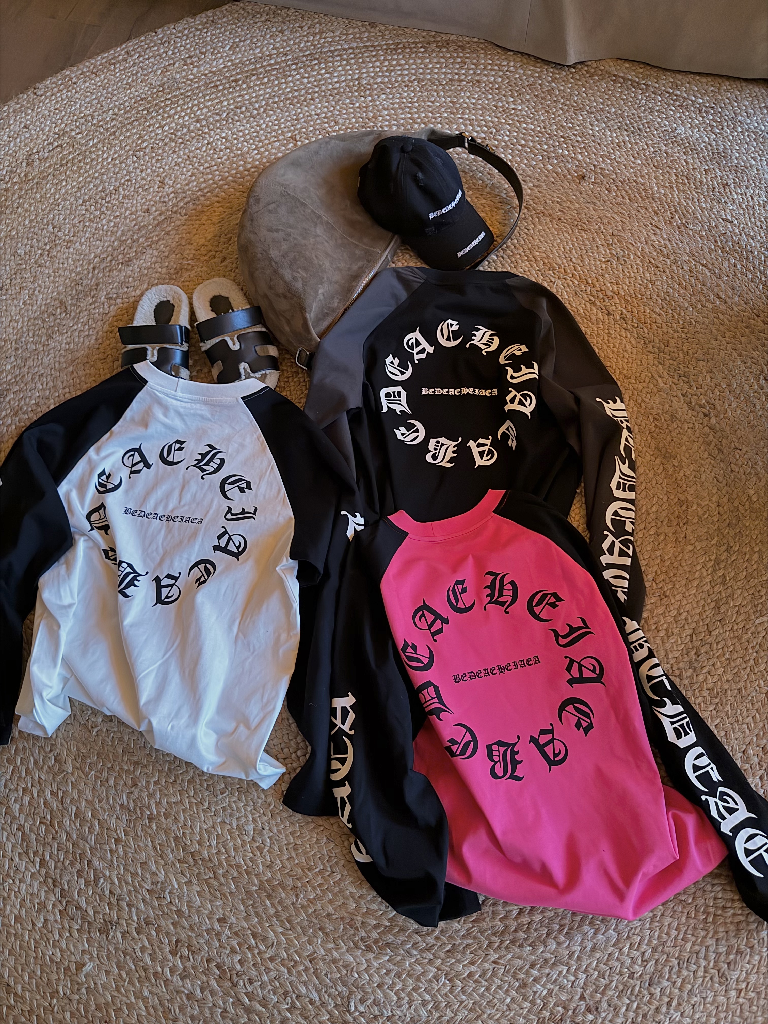 VIVID FAD重磅擦肩袖长袖男女同款TX598