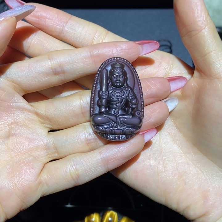 黑曜岩吊坠(不含链)未镶嵌煦*