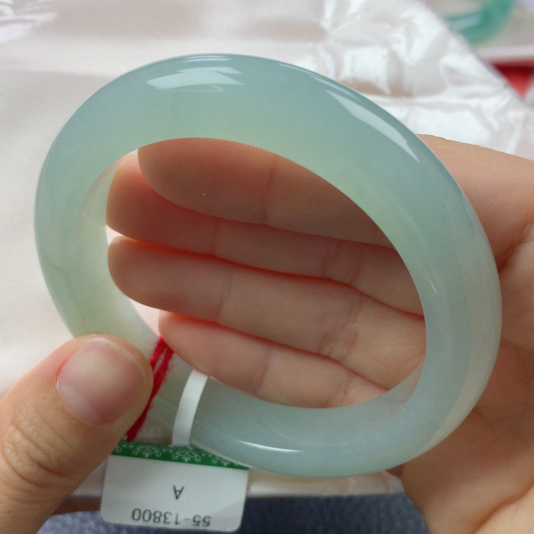 未镶嵌手镯翡翠缅甸天然翡翠A货55.5正