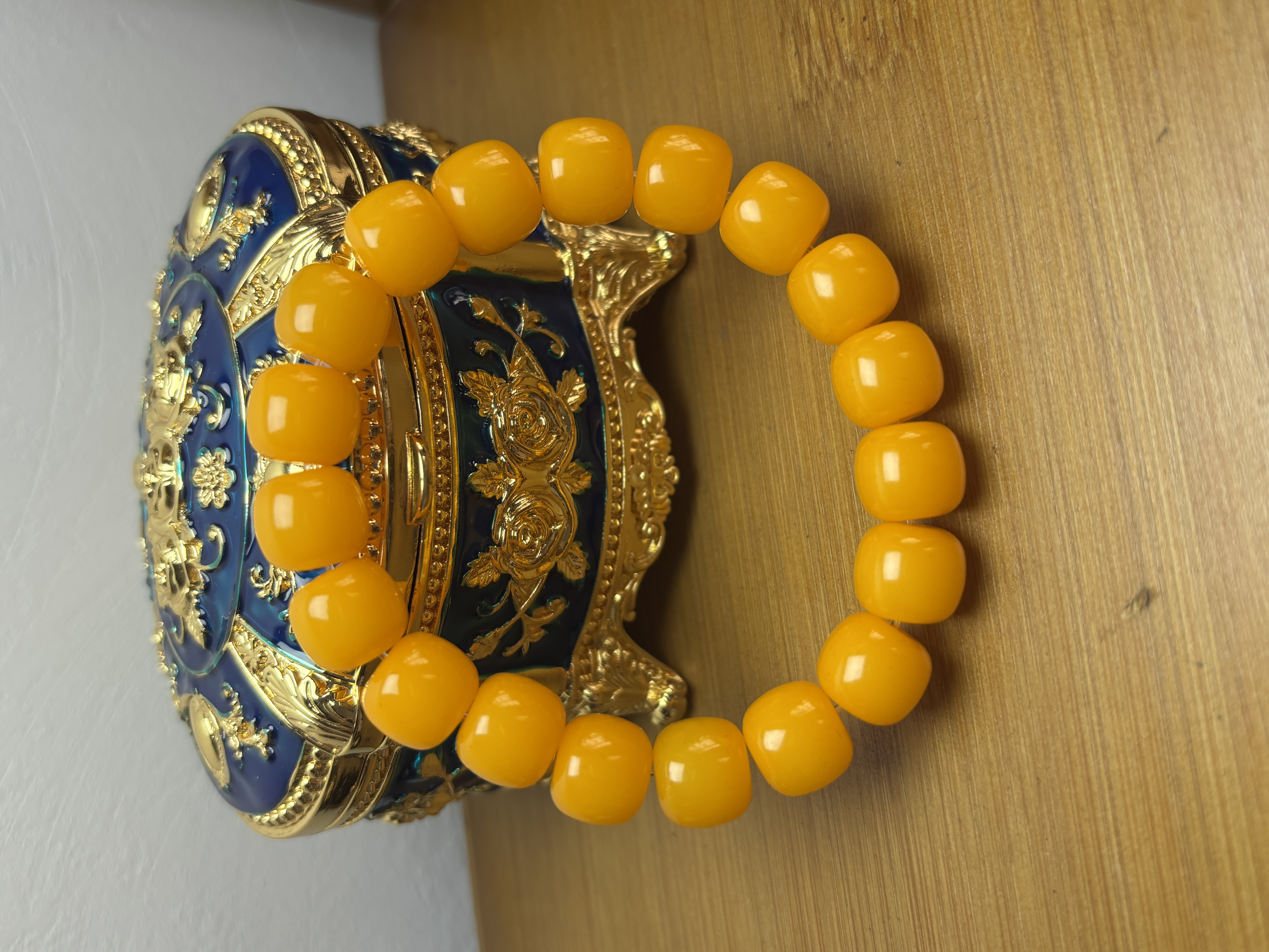 【啊球】菩提黄单圈手串