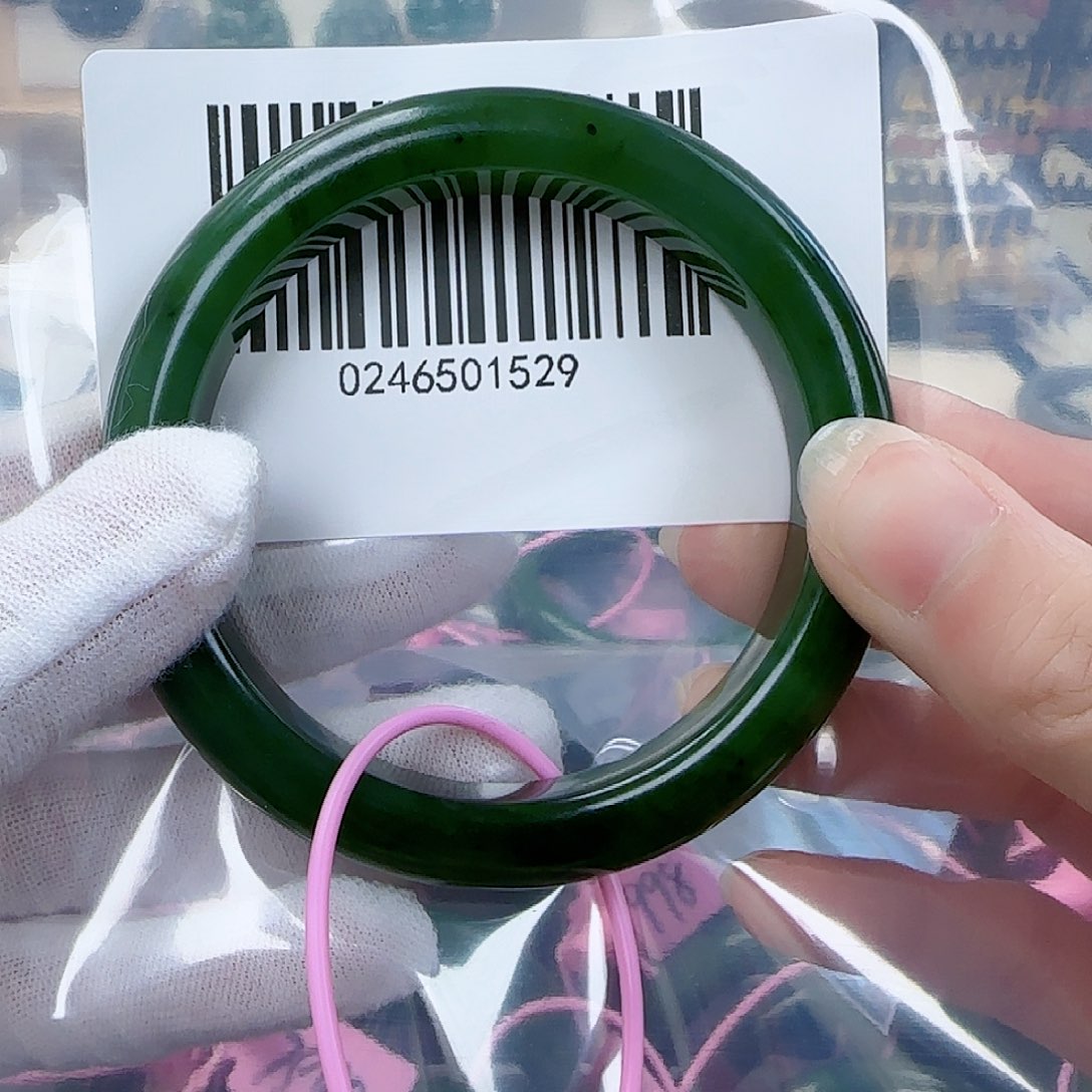 和田玉（碧玉）手镯未镶嵌5859