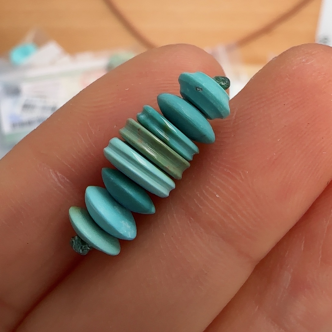 绿松石珠宝半成品未镶嵌