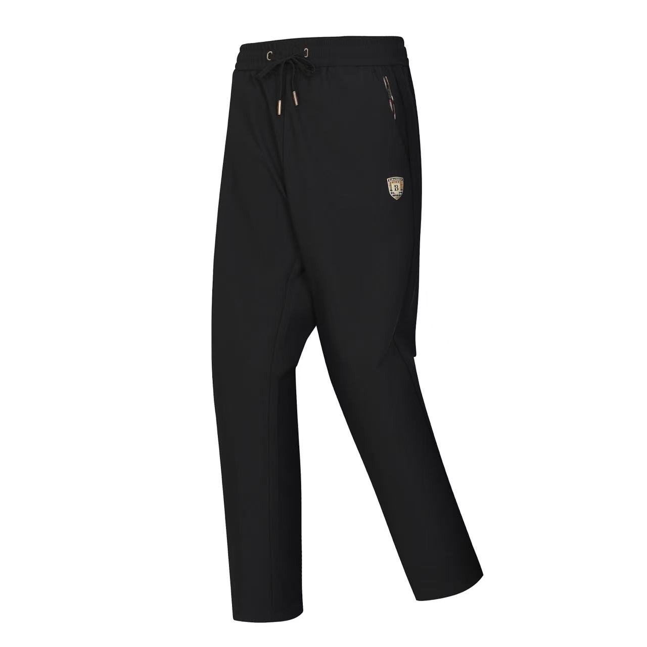 简约轻奢休闲裤高弹男士休闲裤长裤秋冬软壳裤高腰徒步-6901