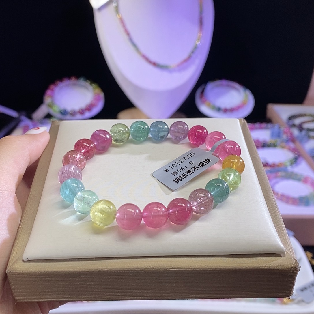 手链未镶嵌碧玺荧光人鱼