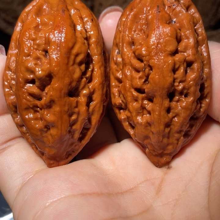 文玩核桃把件东北楸子小雪92