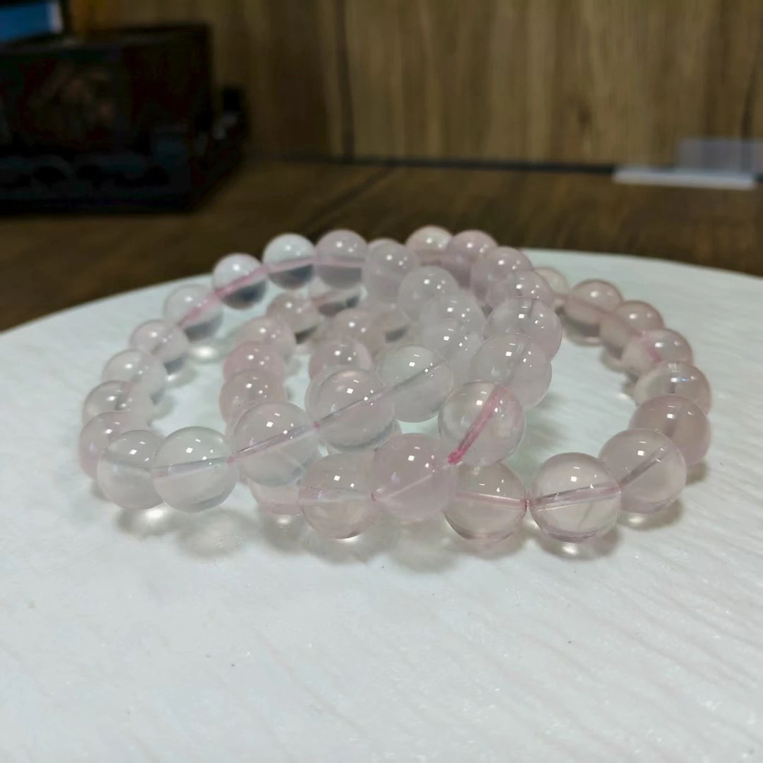 【书记甄选】粉水晶单圈手链 约12mm 多样性发一件 900LA