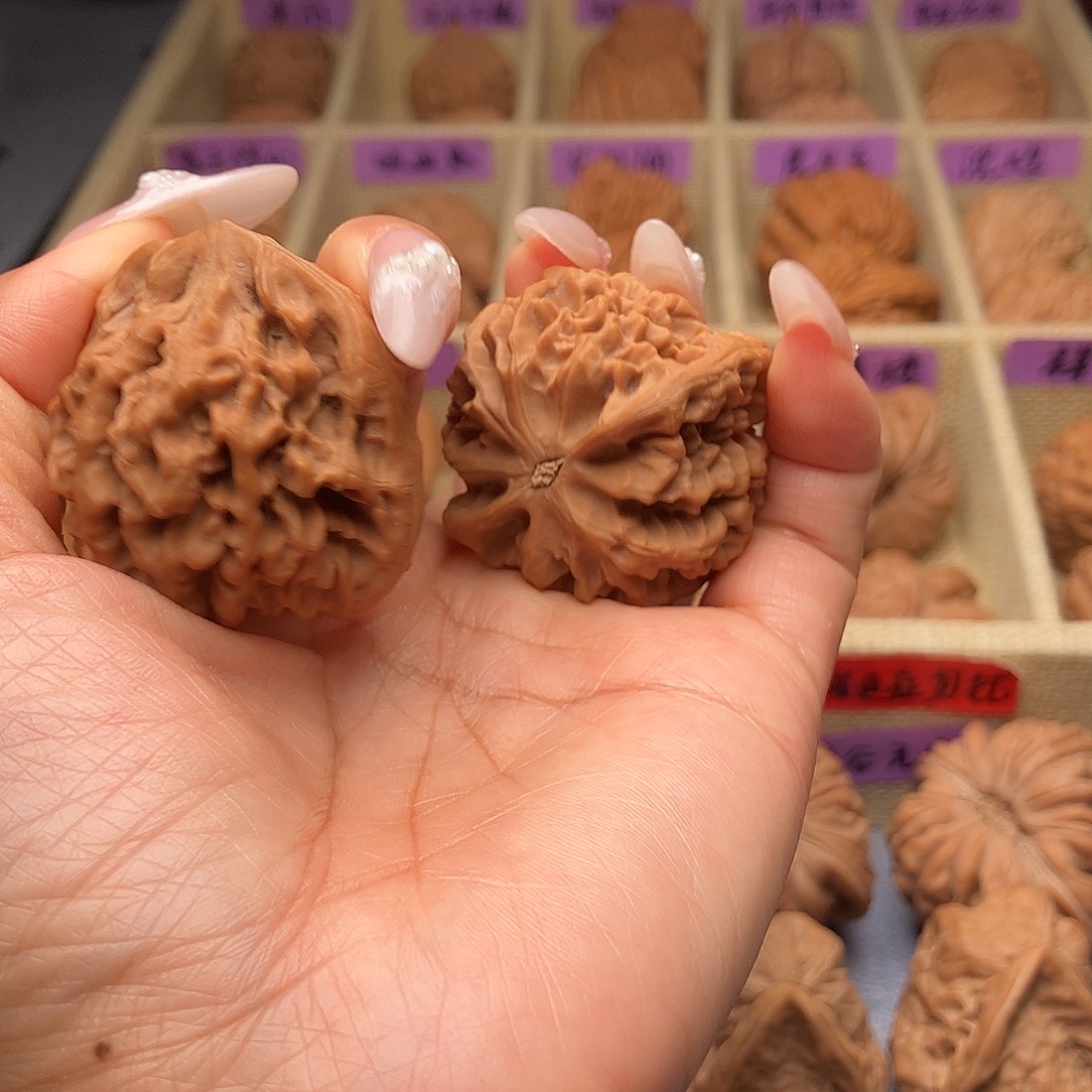 竹***马文玩核桃把件秦闷