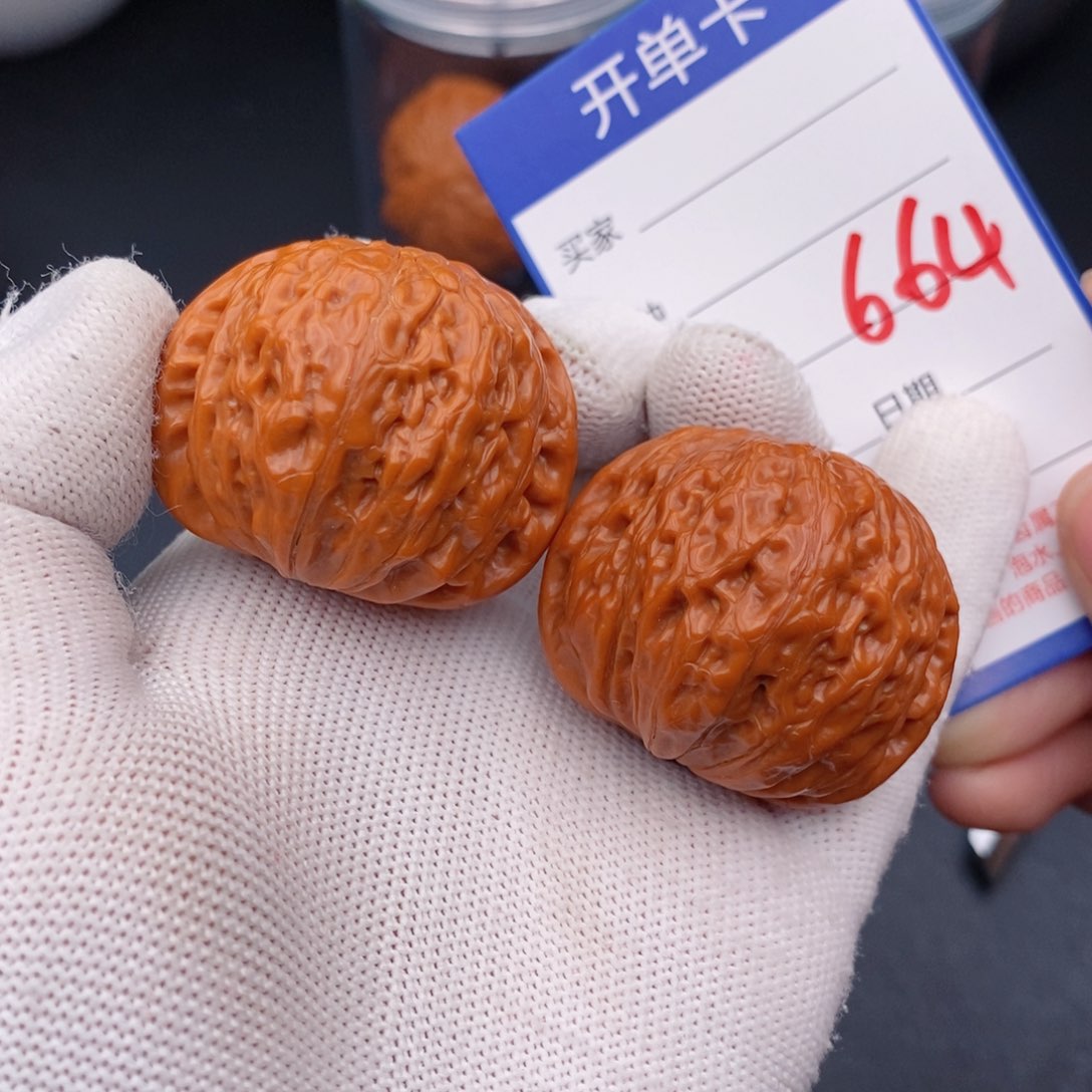 文玩核桃把件40铁锤664