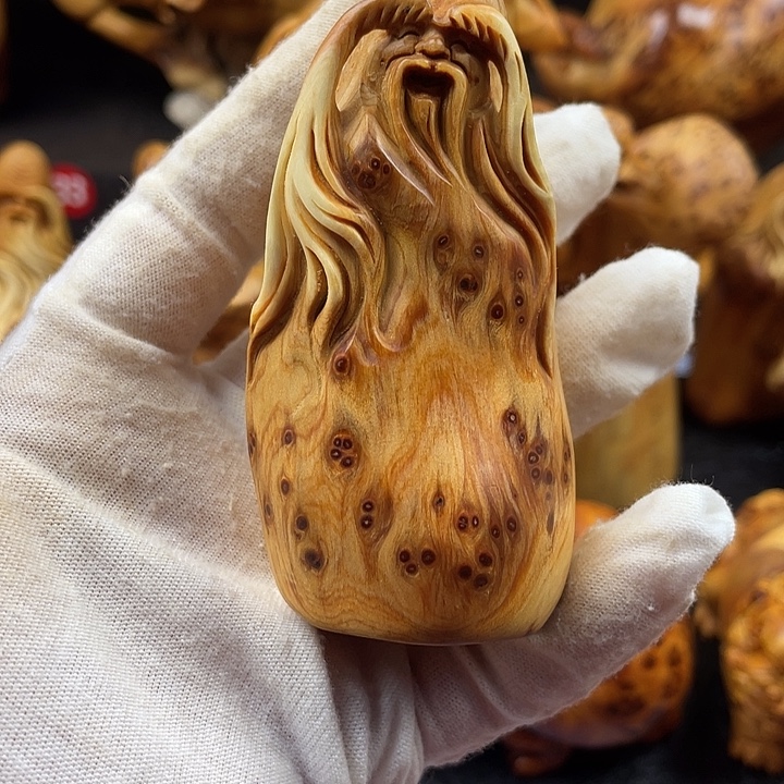 柏木（崖柏）寿星手把件